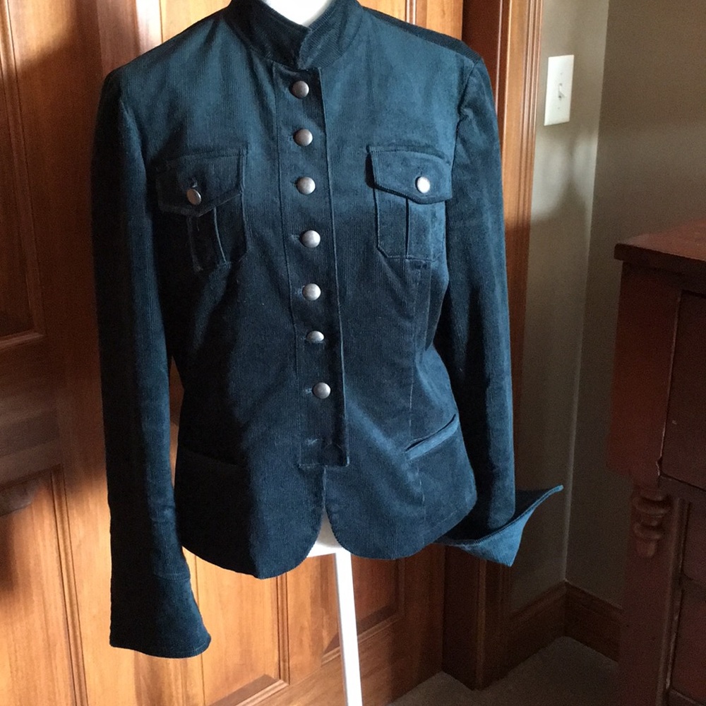 Inc dark green corduroy jacket